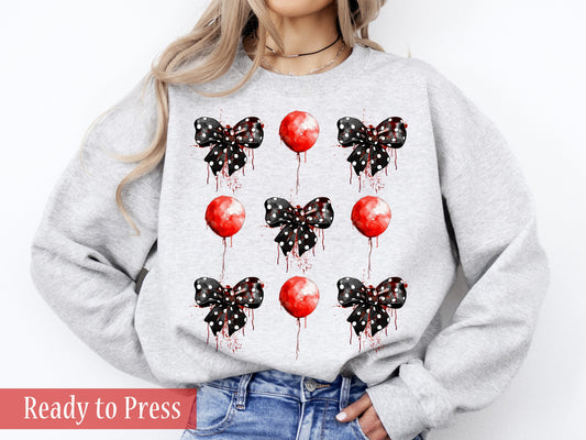 Coquette Bloody Balloons Movie Killer - Ready to Press DTF Transfers