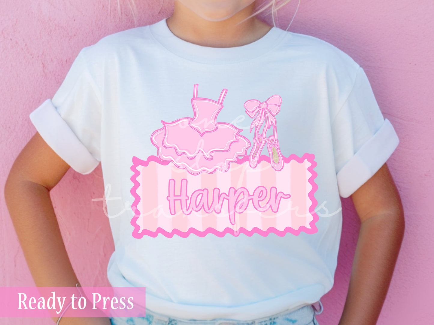 Custom Ballet Recital Name Plate - Ready to Press DTF Transfers