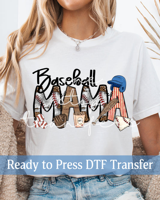 Baseball Mama - Ready to Press DTF Transfers