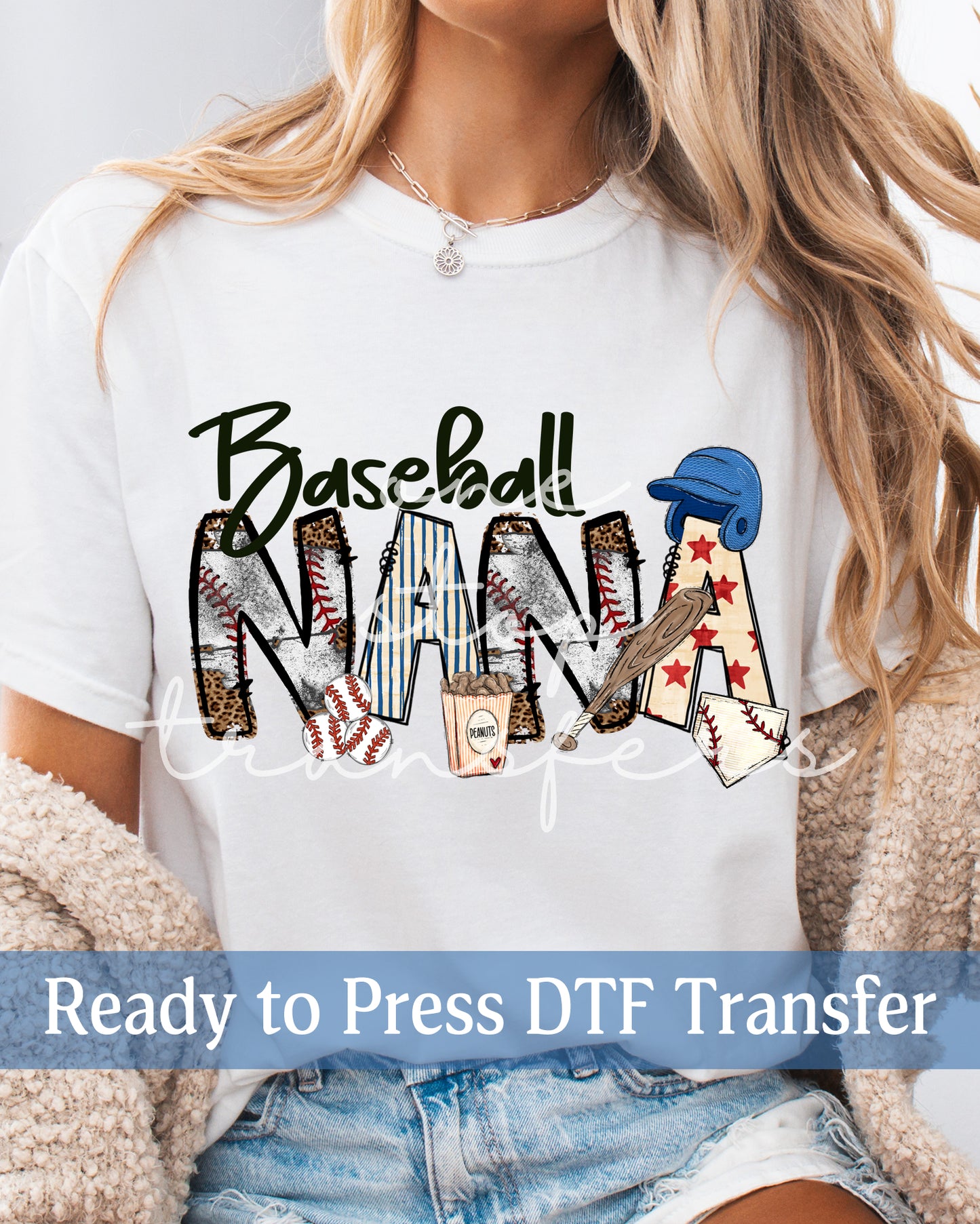 Baseball Nana - Ready to Press DTF Transfers