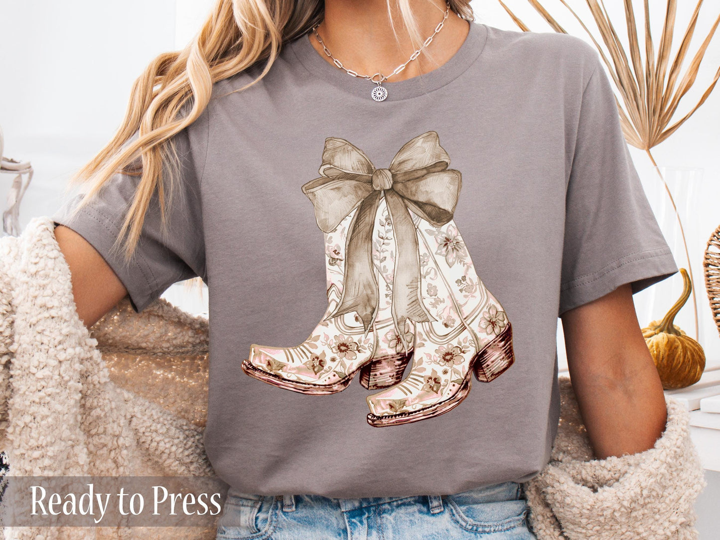 Coastal Cowgirl Boots - Ready to Press DTF Transfers
