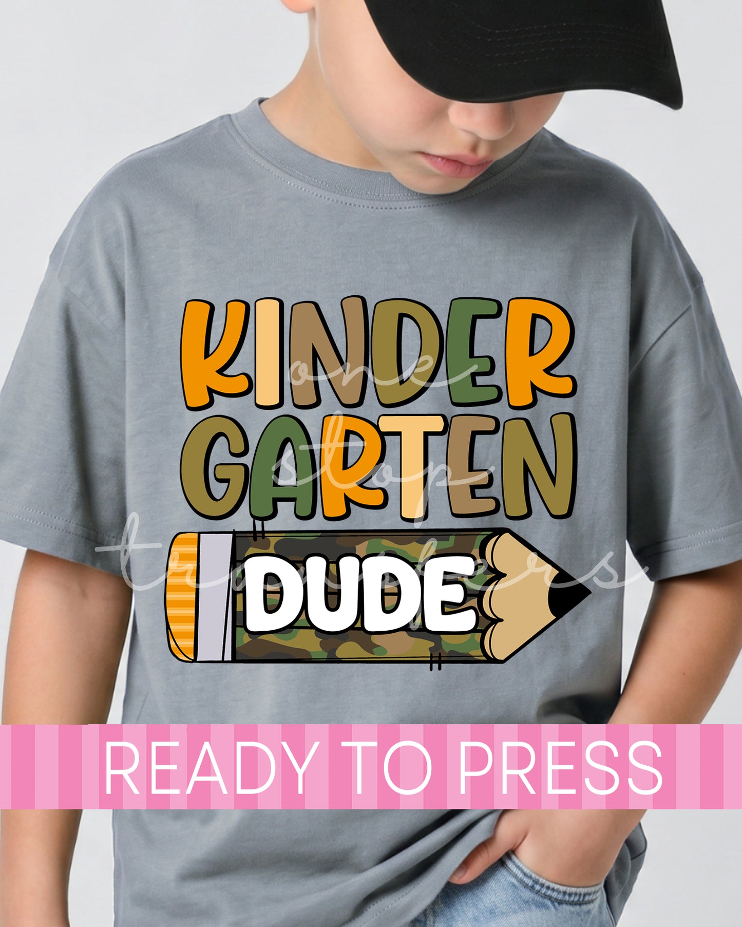 Preschool, Pre-K - 5th Grade Camo School Grade DUDE - Ready to Press DTF Transfers