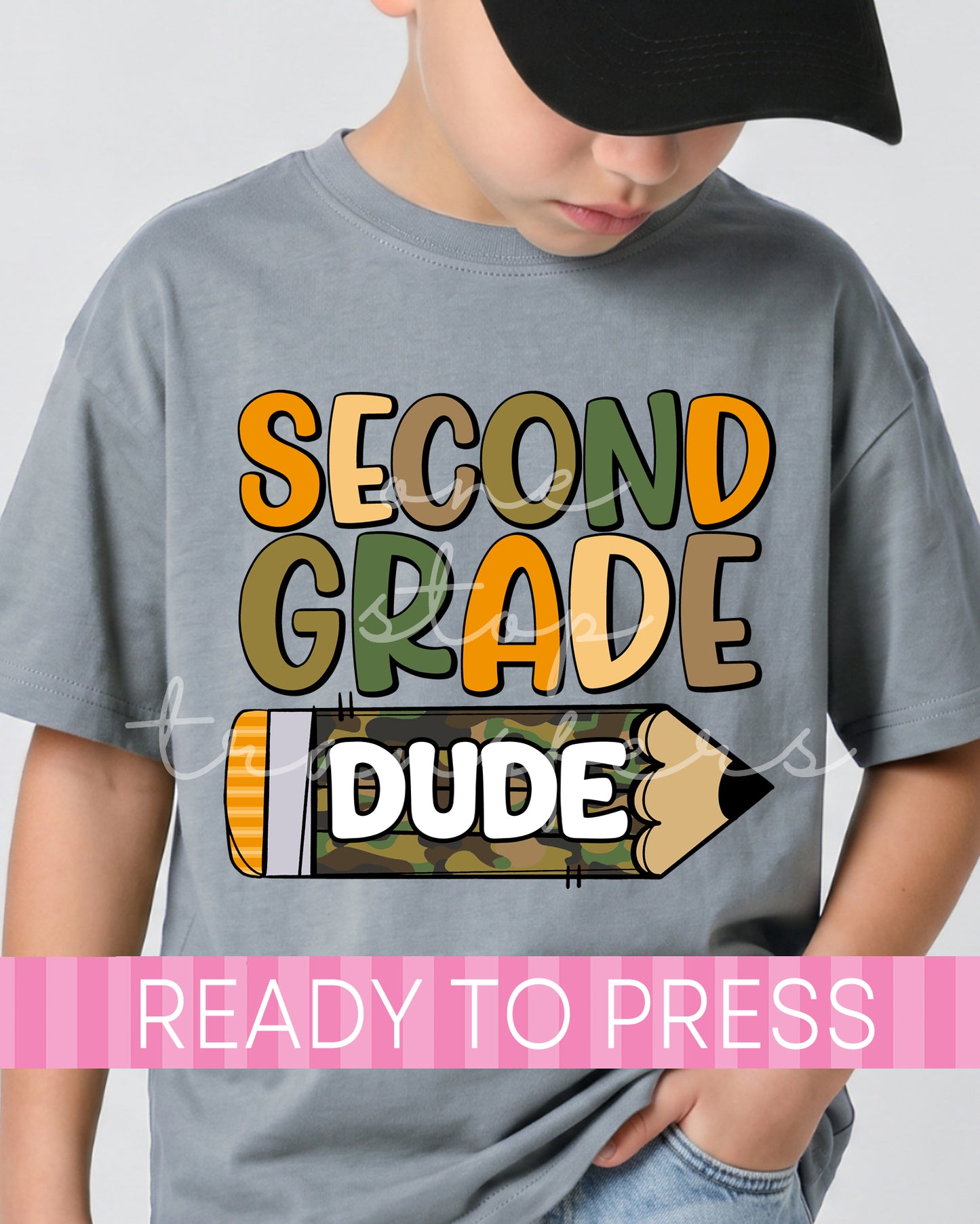 Preschool, Pre-K - 5th Grade Camo School Grade DUDE - Ready to Press DTF Transfers