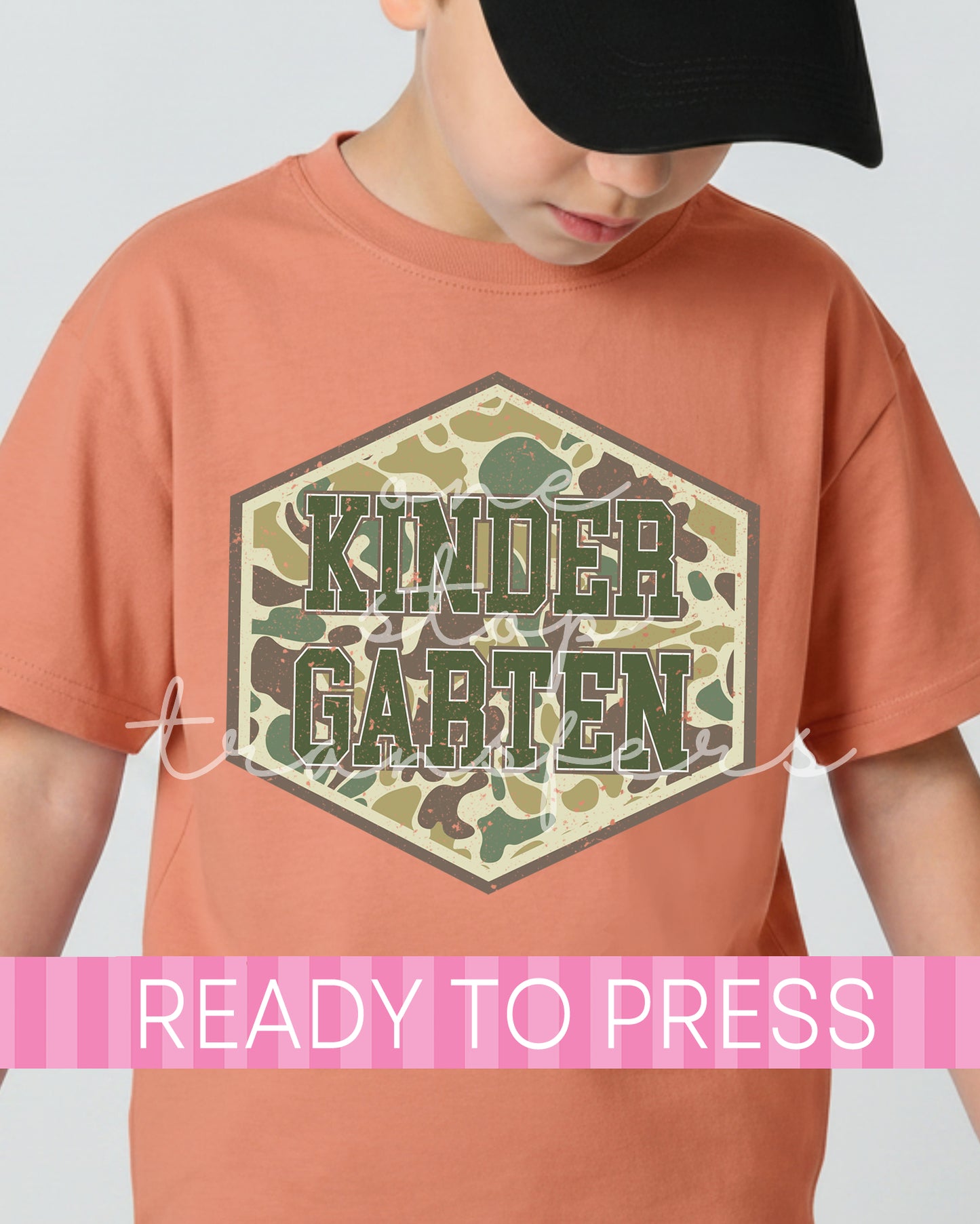 Pre-K - 4th Grade Camo Patch School Grades - Ready to Press DTF Transfers