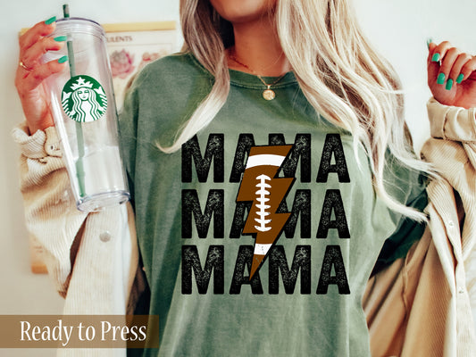 Stacked Football MAMA - Ready to Press DTF Transfers