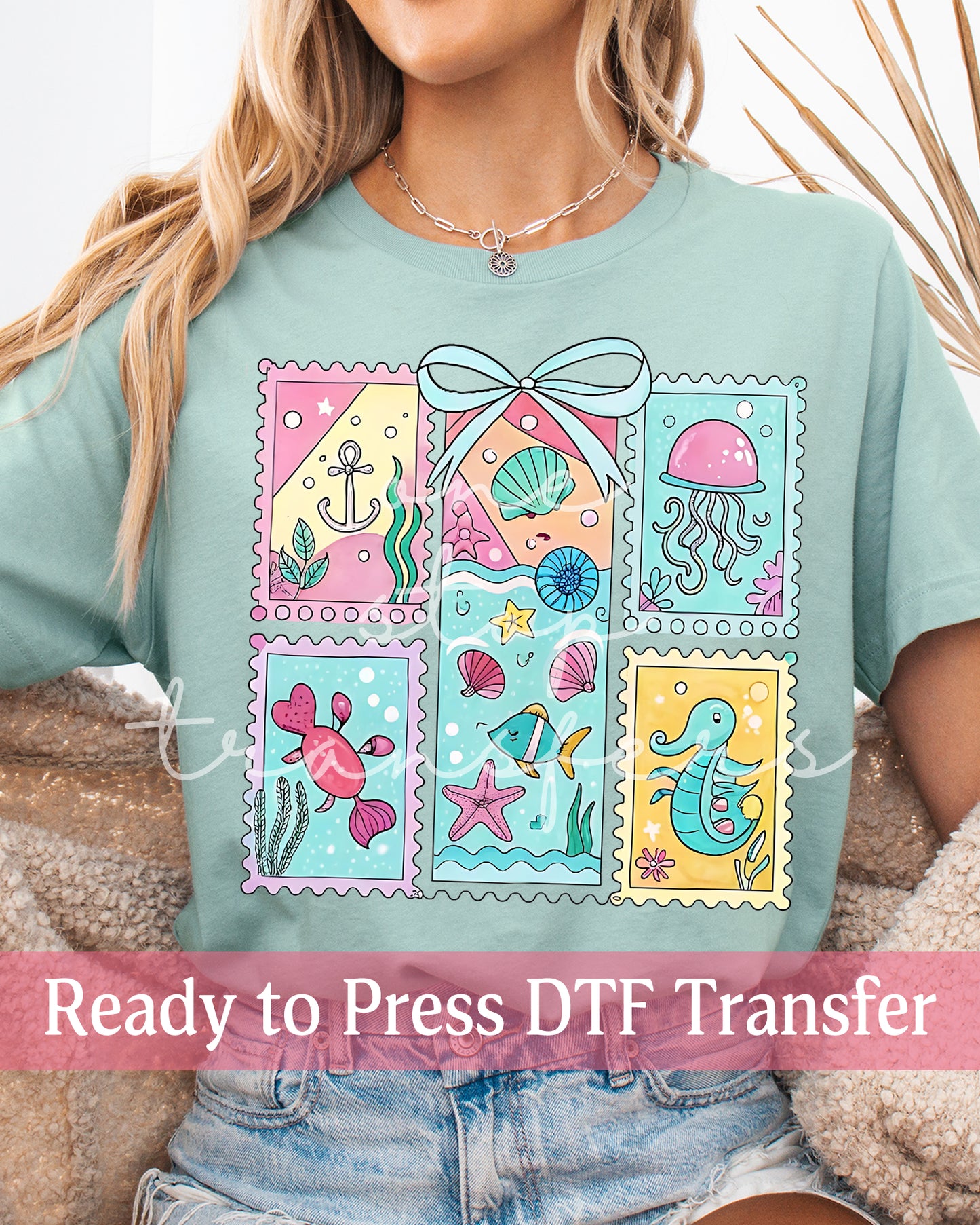 Cute Coastal Animal Frames - Ready to Press DTF Transfers