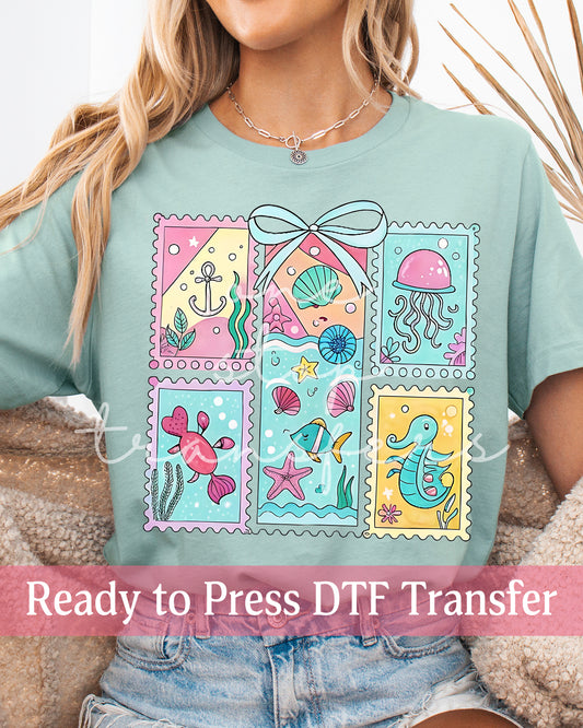 Cute Coastal Animal Frames - Ready to Press DTF Transfers