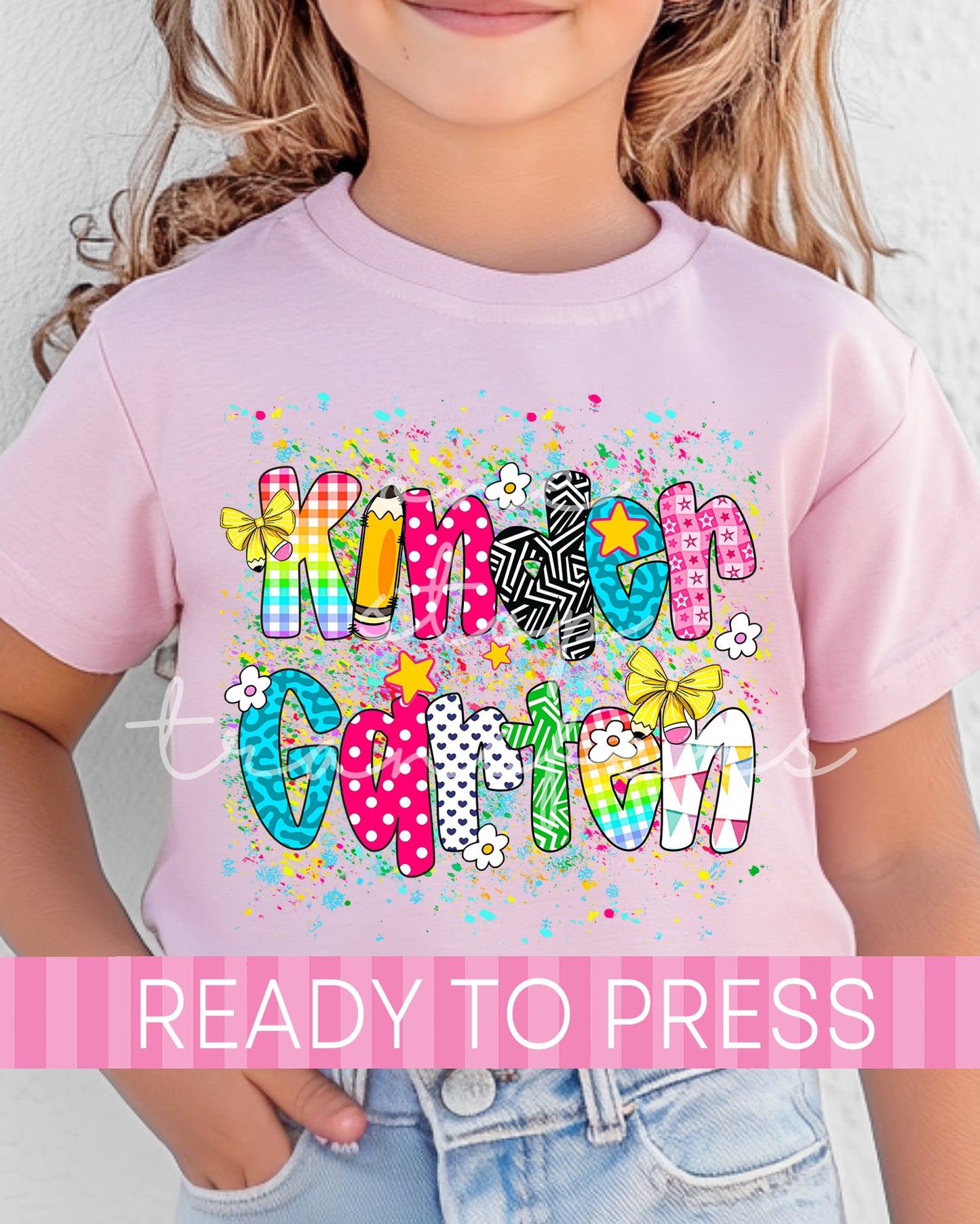 Pre-K - 4th Grade Paint Splatter School Grades - Ready to Press DTF Transfers