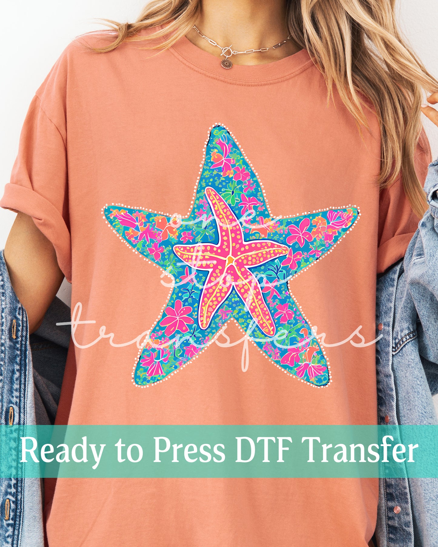 Preppy Colorful Starfish - Ready to Press DTF Transfers