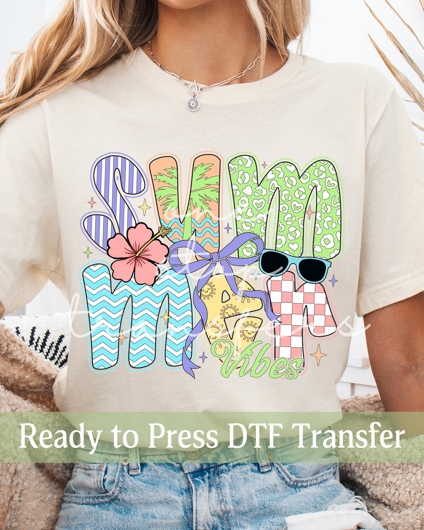 Colorful Summer Vibes - Ready to Press DTF Transfers