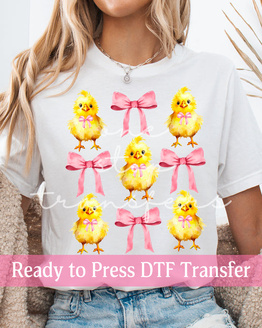 Coquette Easter Chicks - Ready to Press DTF Transfers