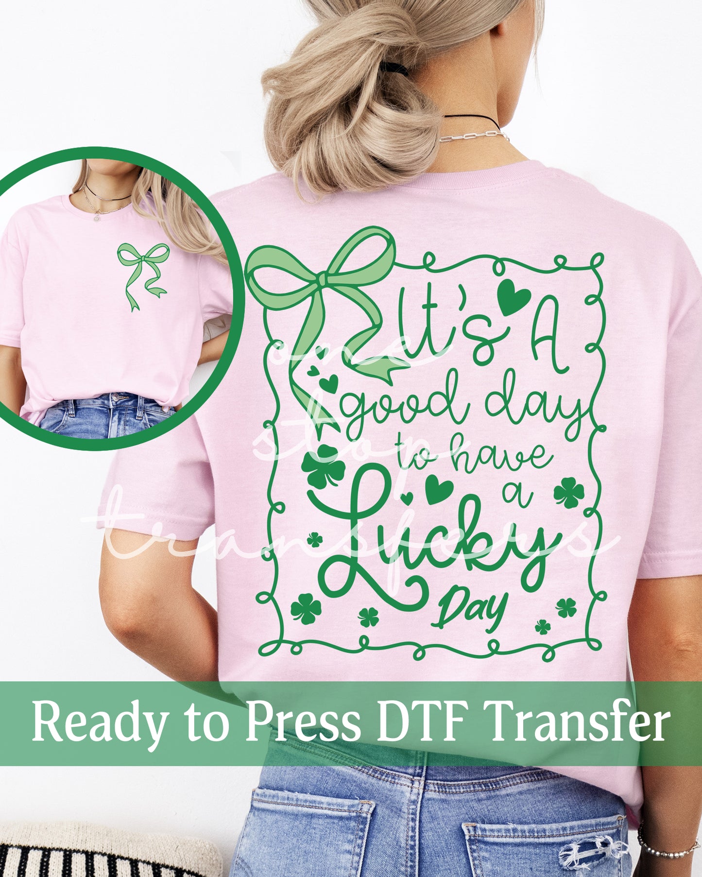 Coquette It's A Good Day to Have a Lucky Day - Ready to Press DTF Transfers