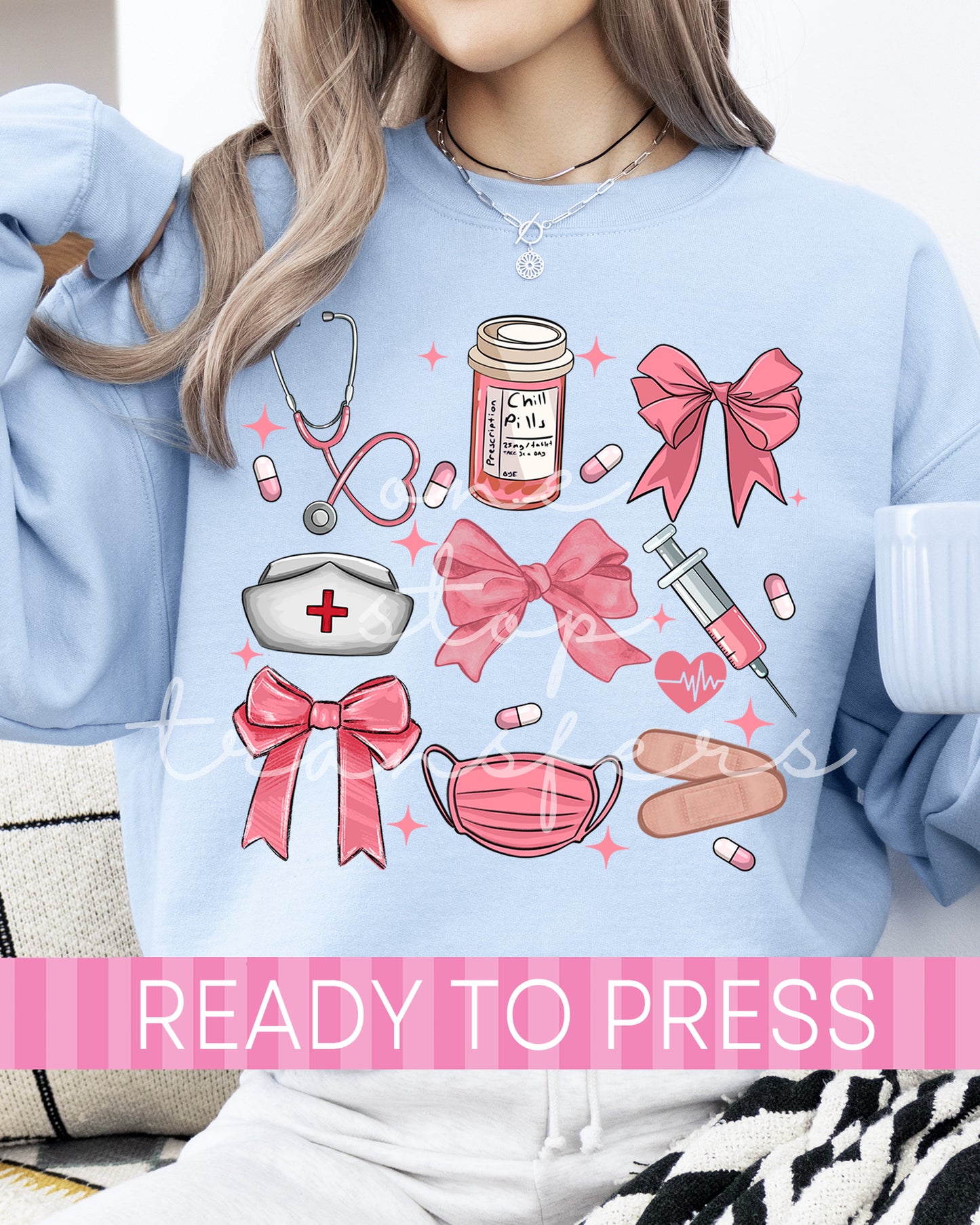Coquette Nurse Collage - Ready to Press DTF Transfers