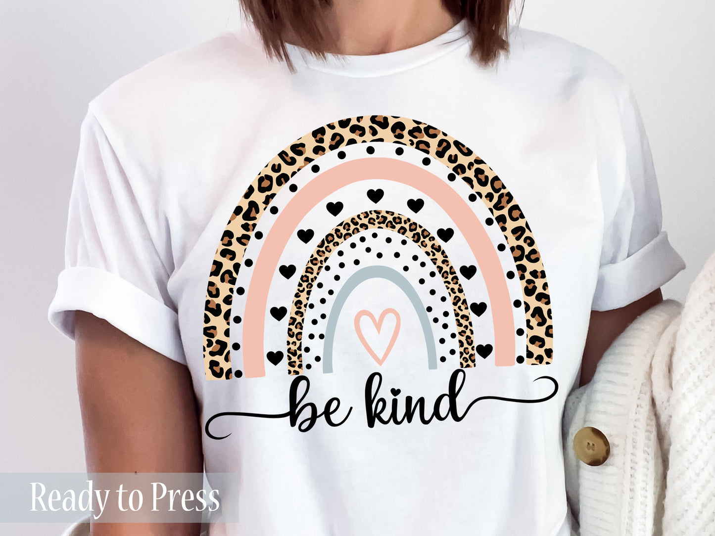 Be Kind Animal Print Rainbow - Ready to Press DTF Transfers