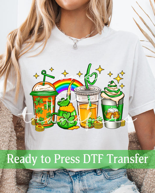 St. Patrick's Day Beer Mugs Coffee Cups - Ready to Press DTF Transfers