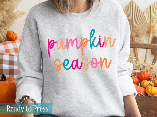 Colorful Pumpkin Season - Ready to Press DTF Transfers