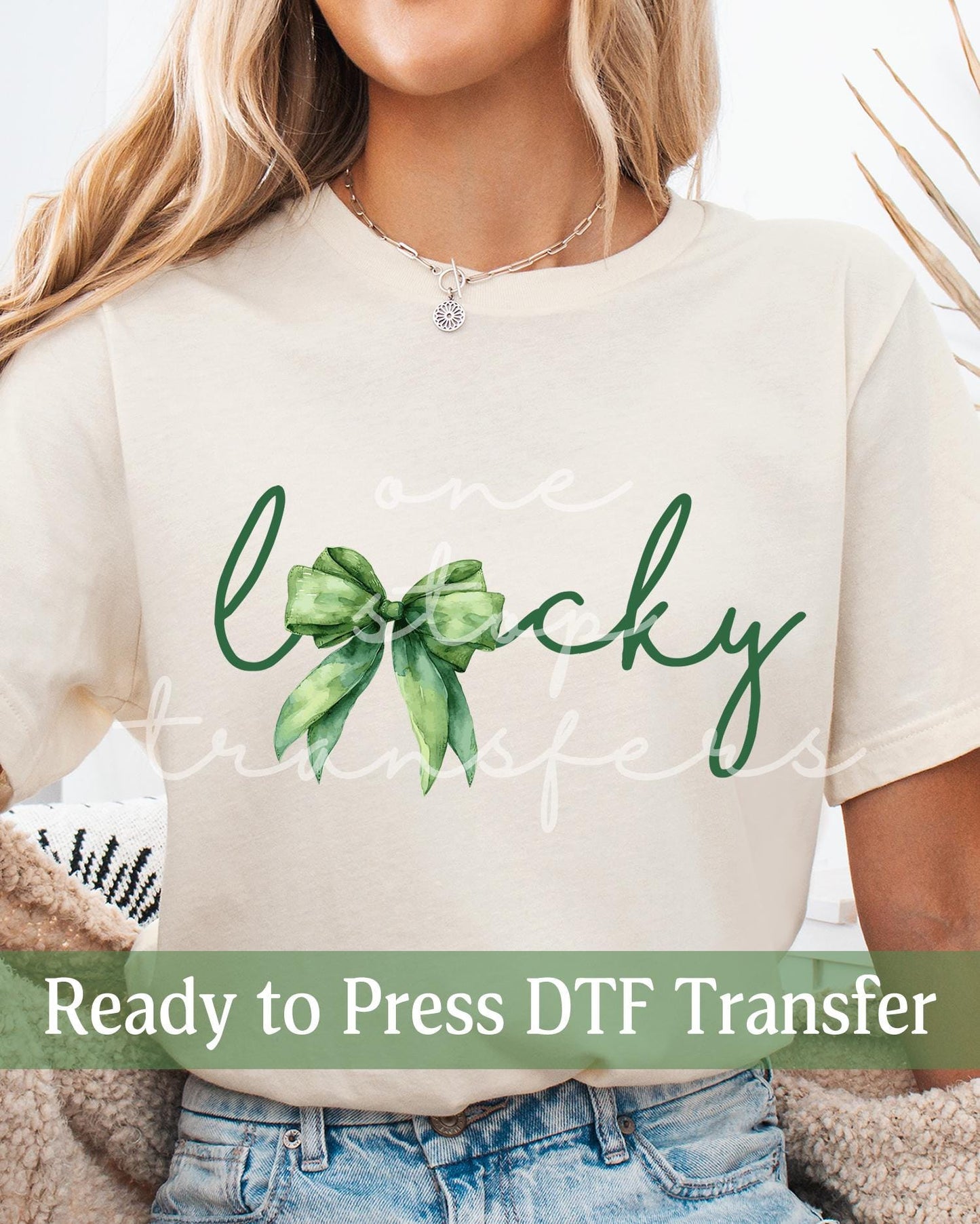 St. Patrick's Day Coquette Elegant LUCKY  - Ready to Press DTF Transfers
