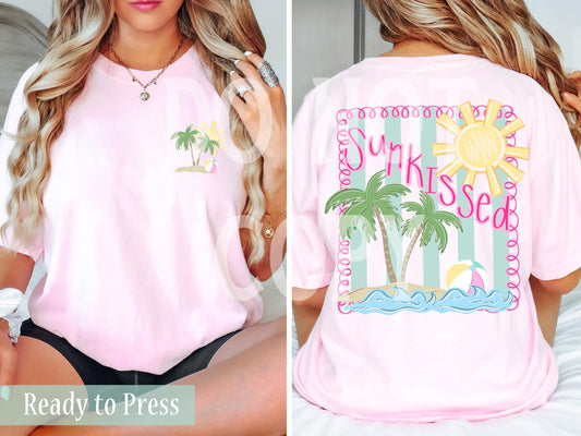 Preppy Sunkissed Summer Beach - Ready to Press DTF Transfers