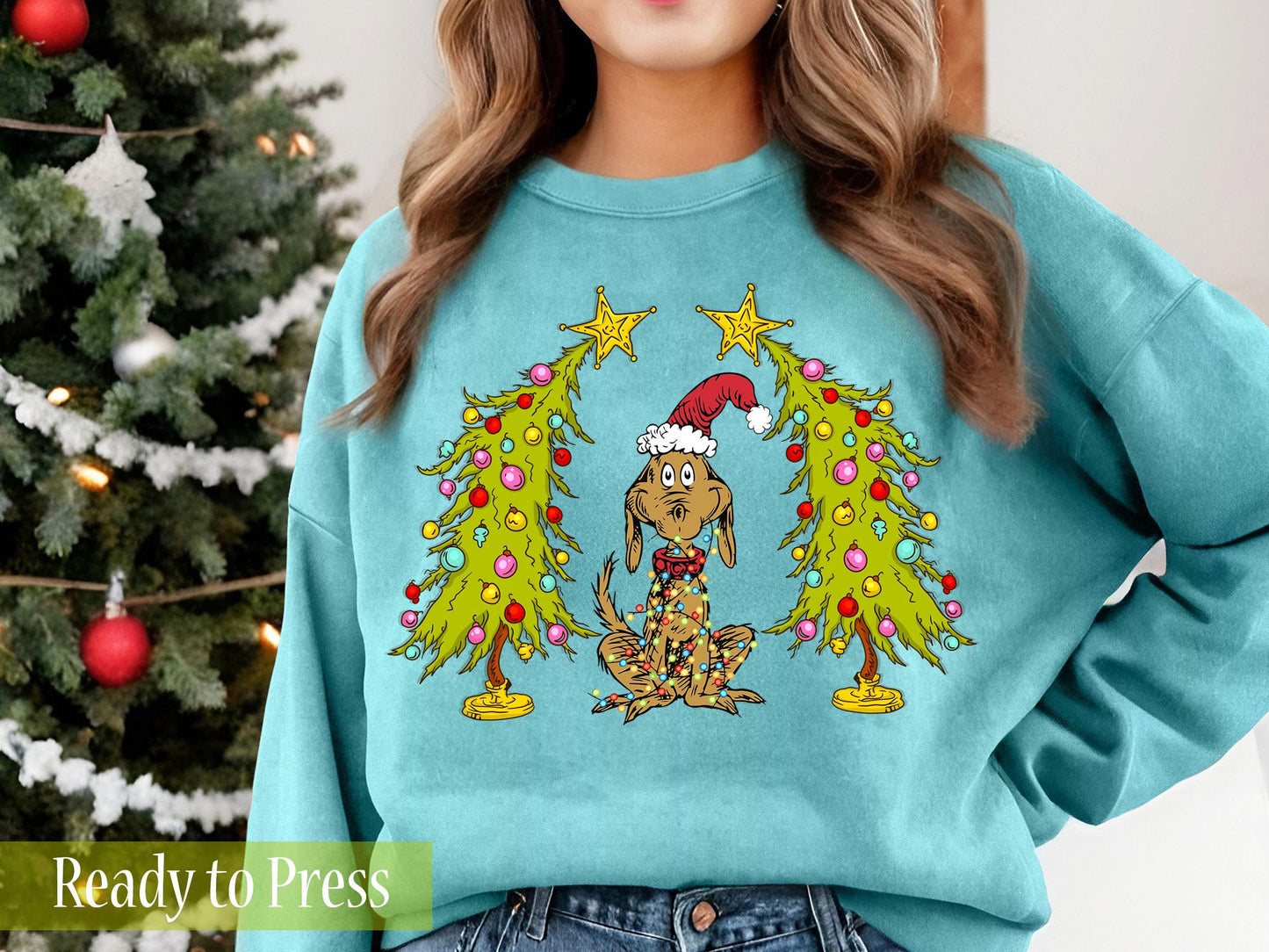 Mean One Christmas Movie Dog - Ready to Press DTF Transfers