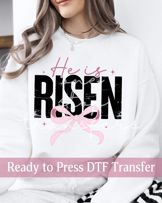 Coquette He Is Risen - Ready to Press DTF Transfers