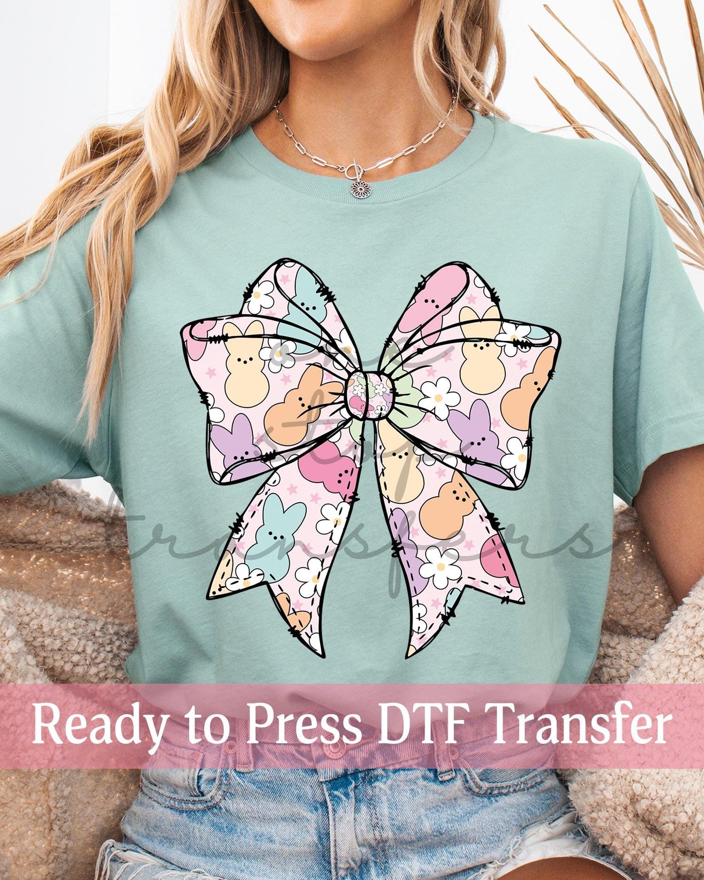 Coquette Pastel Easter Peeps - Ready to Press DTF Transfers