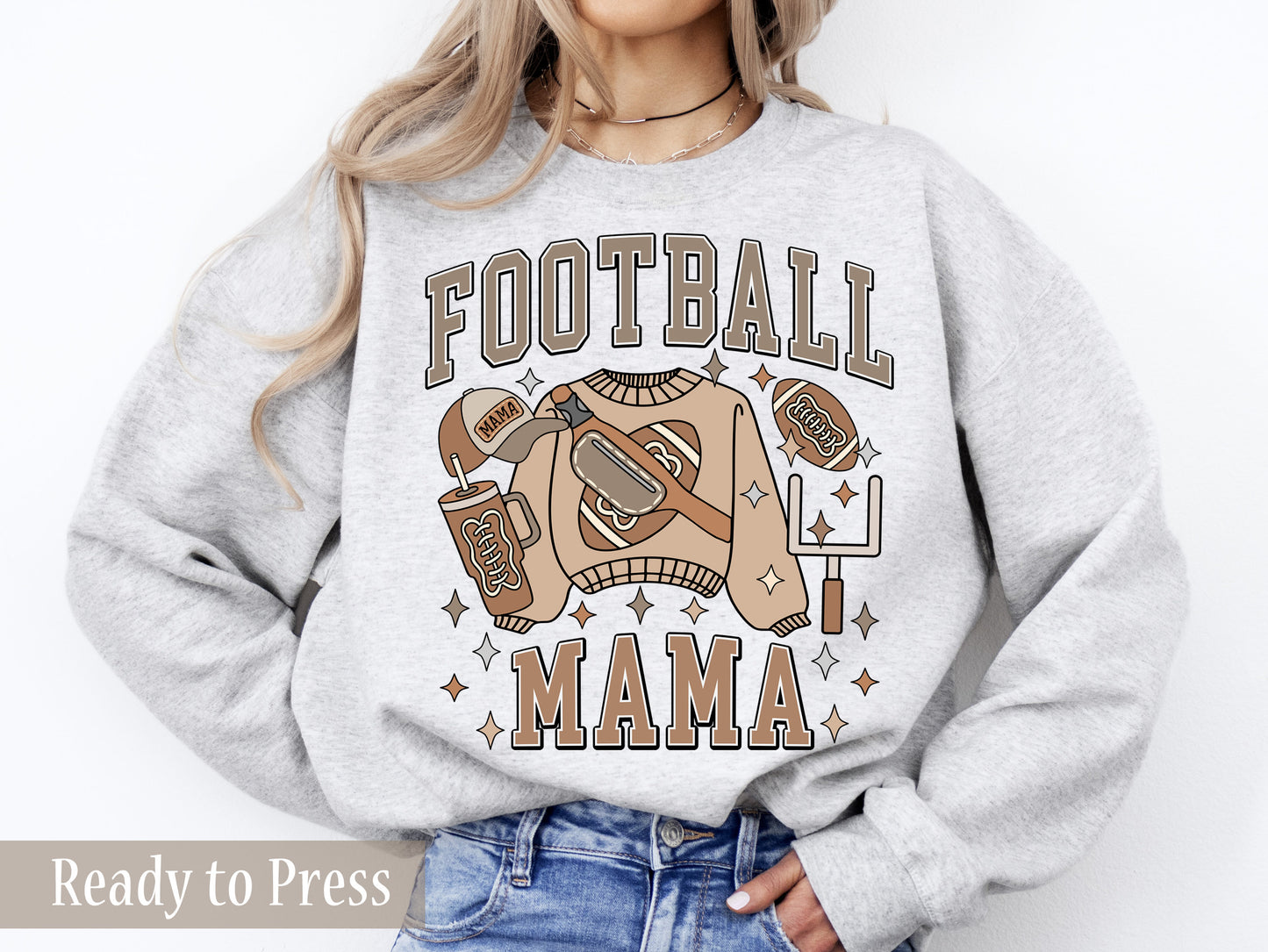 Boujee Football Mama - Ready to Press DTF Transfers
