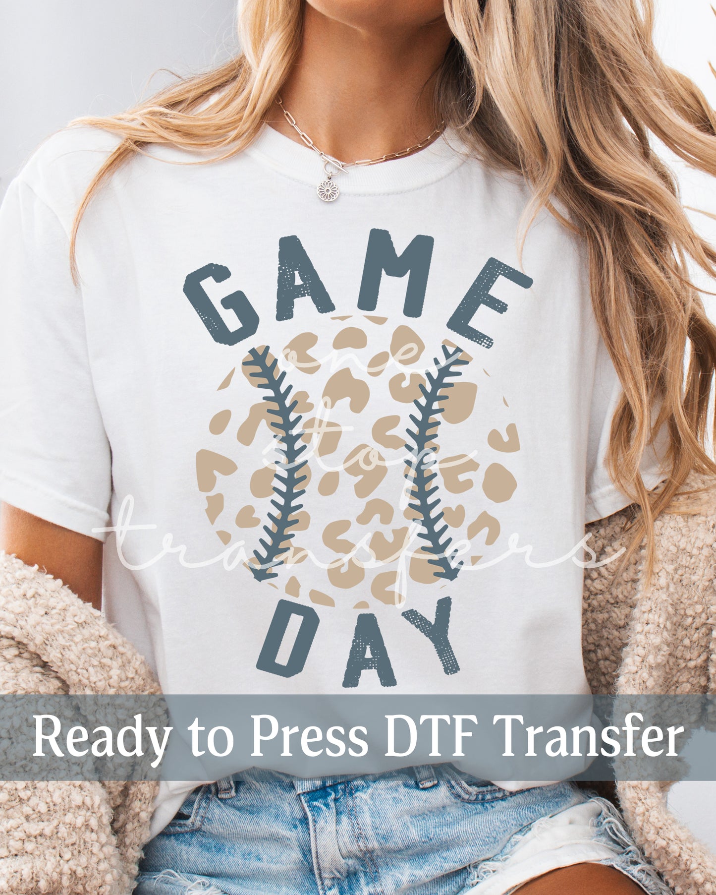 Muted Leopard Baseball Game Day- Ready to Press DTF Transfers