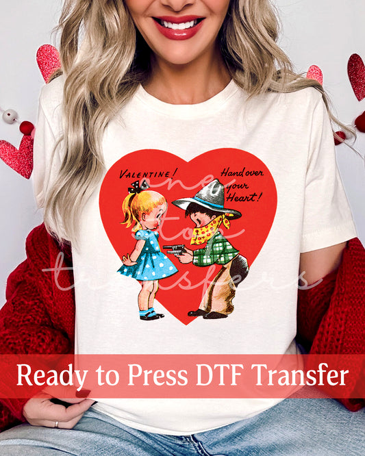 Vintage Valentine Robber - Ready to Press DTF Transfers