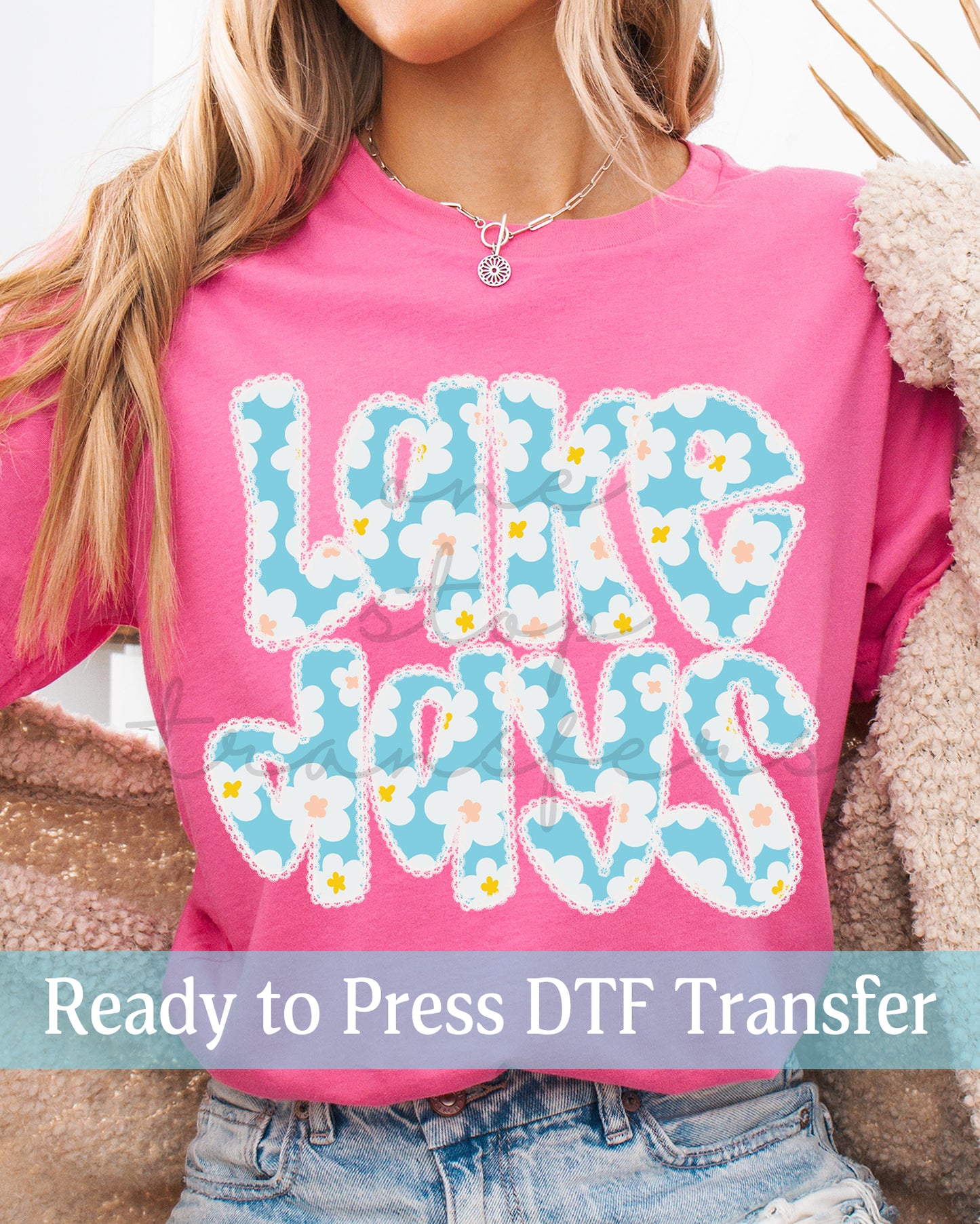 Shabby Chic Lace Lake Days - Ready to Press DTF Transfers