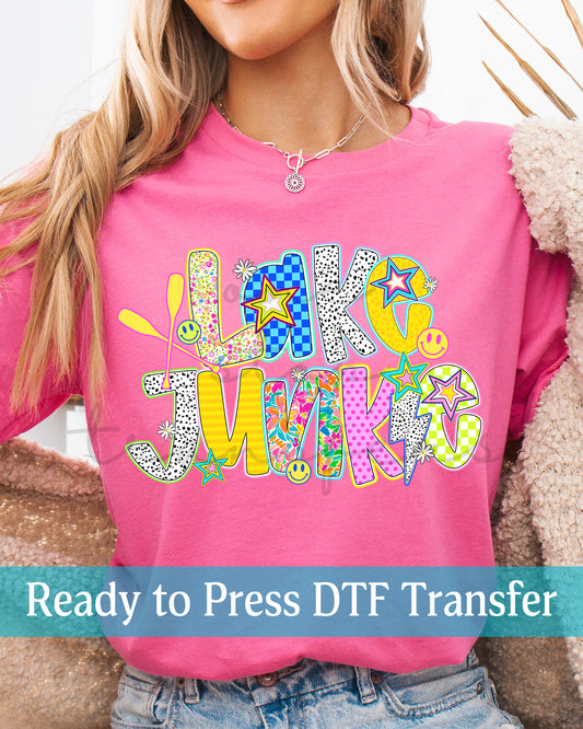 Colorful Lake Junkie Doodle - Ready to Press DTF Transfers