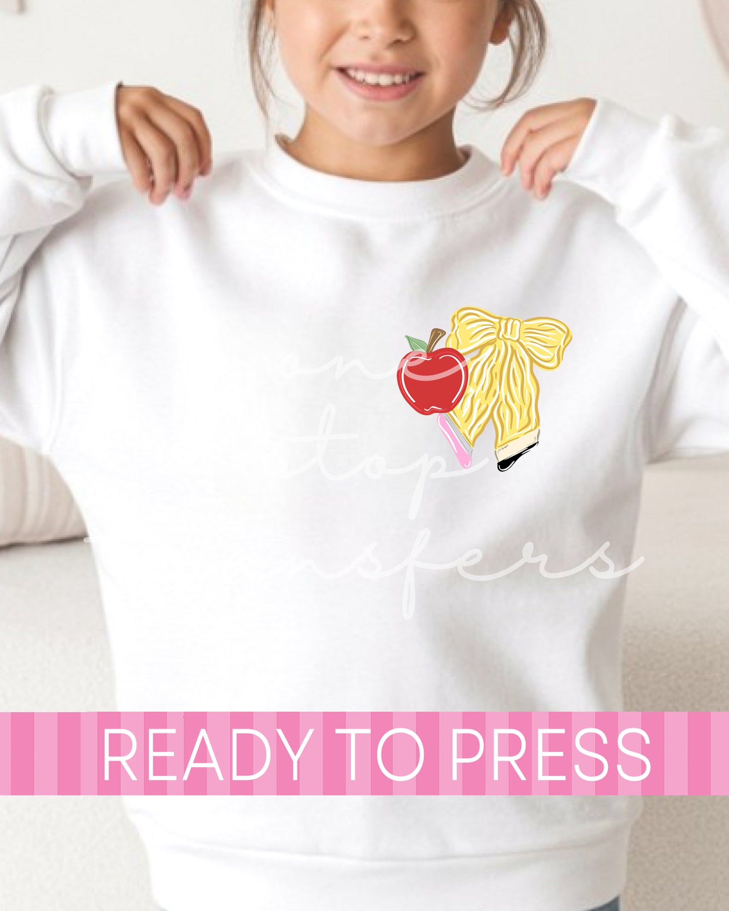 Pre-K - 5th Little Miss School Grade With Pocket - Ready to Press DTF Transfers