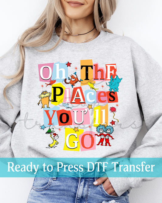 Dr. The Places Blocks - Ready to Press DTF Transfers