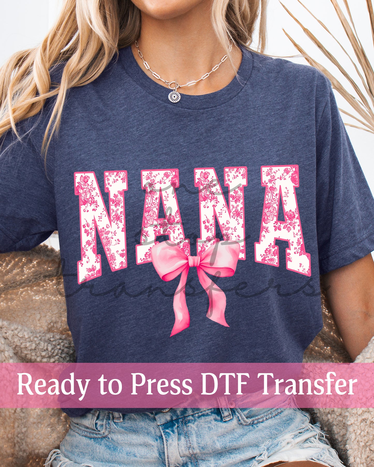 Pink Chinoiserie Coquette Memaw, Nana, Yaya - Ready to Press DTF Transfers