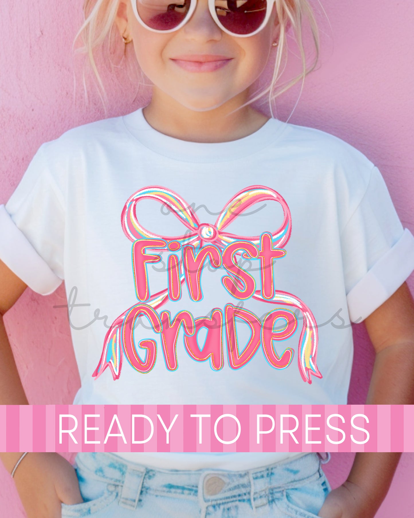 Pre-K - 4th Grade Pink Coquette School Grades - Ready to Press DTF Transfers