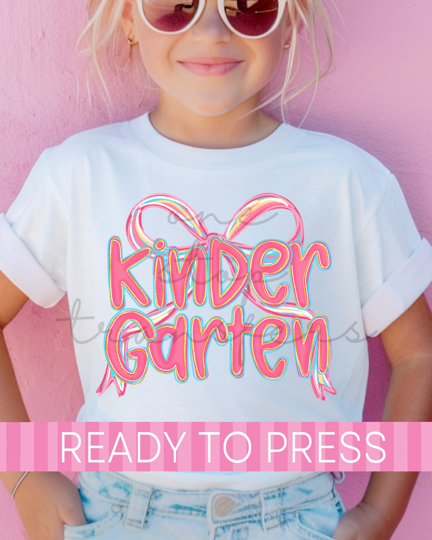 Pre-K - 4th Grade Pink Coquette School Grades - Ready to Press DTF Transfers