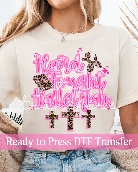 Leopard Hallelujah Crosses Balloon Dog - Ready to Press DTF Transfers