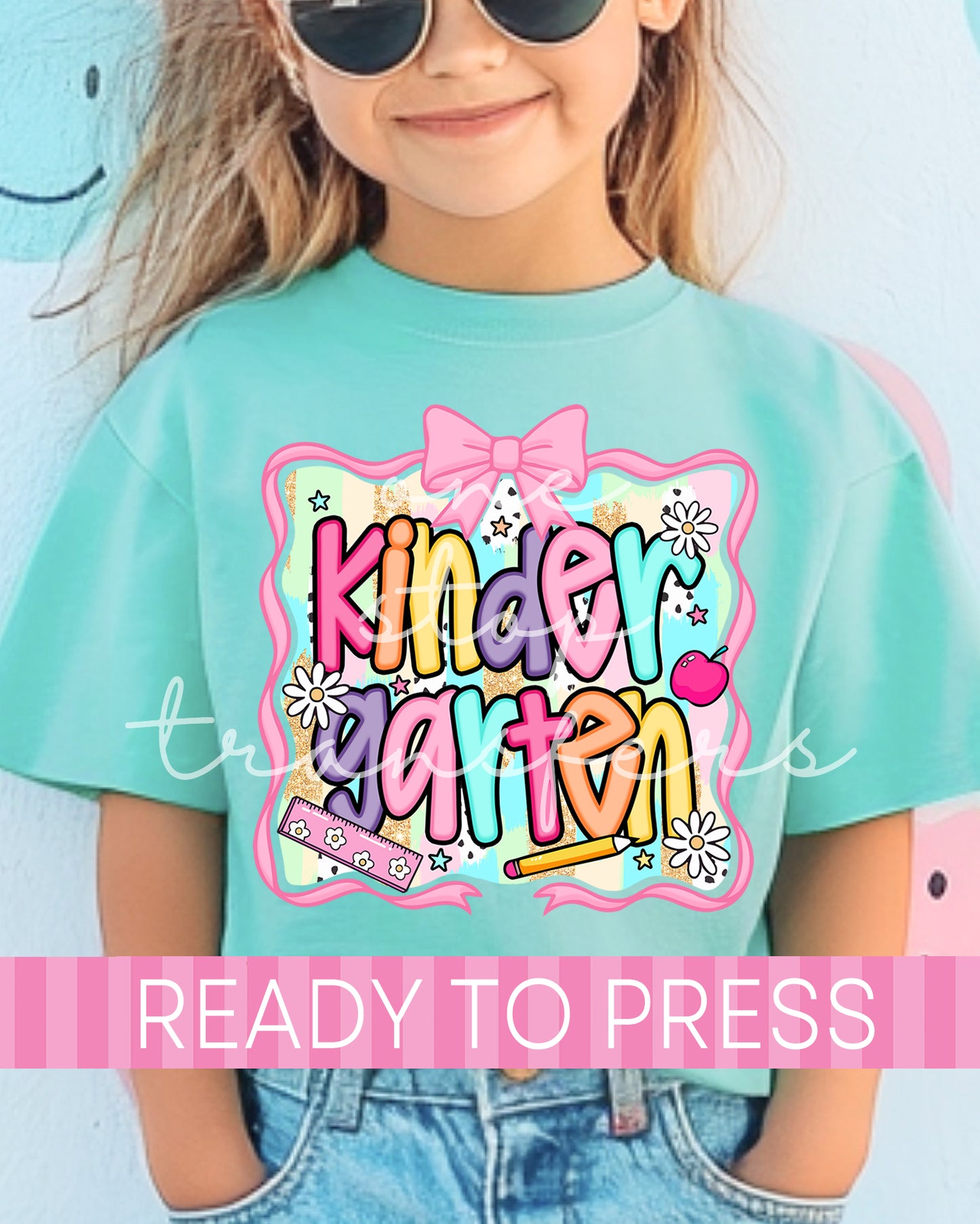 Pre-K - 6th Grade Coquette Box School Grades - Ready to Press DTF Transfers