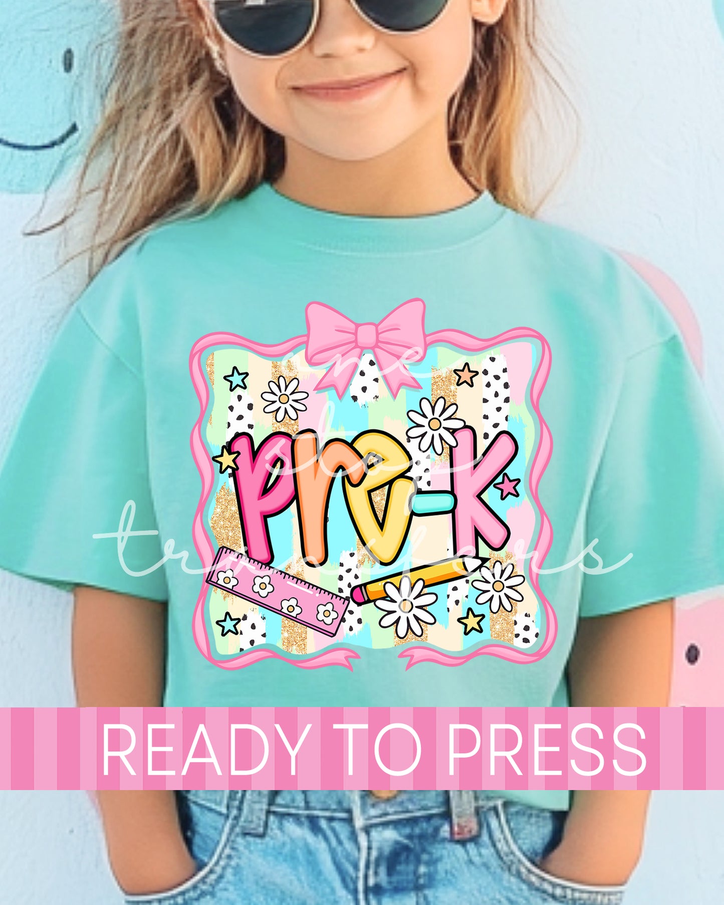 Pre-K - 6th Grade Coquette Box School Grades - Ready to Press DTF Transfers
