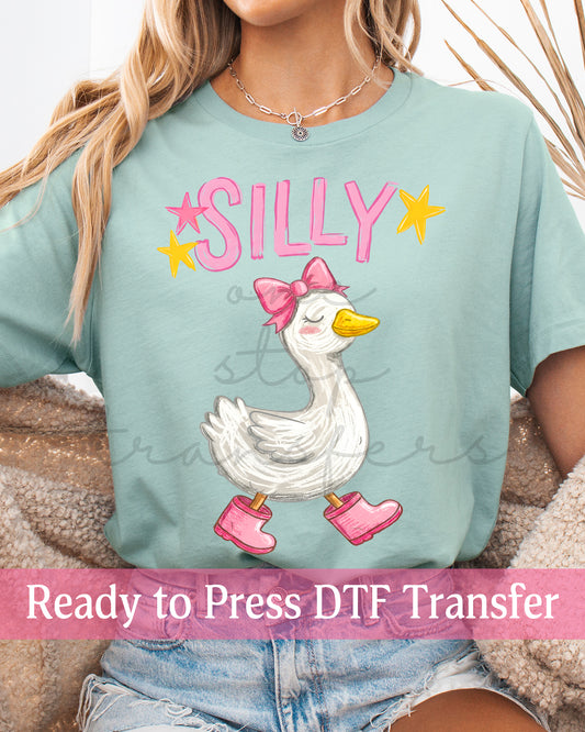 Preppy Stars Silly Goose - Ready to Press DTF Transfers
