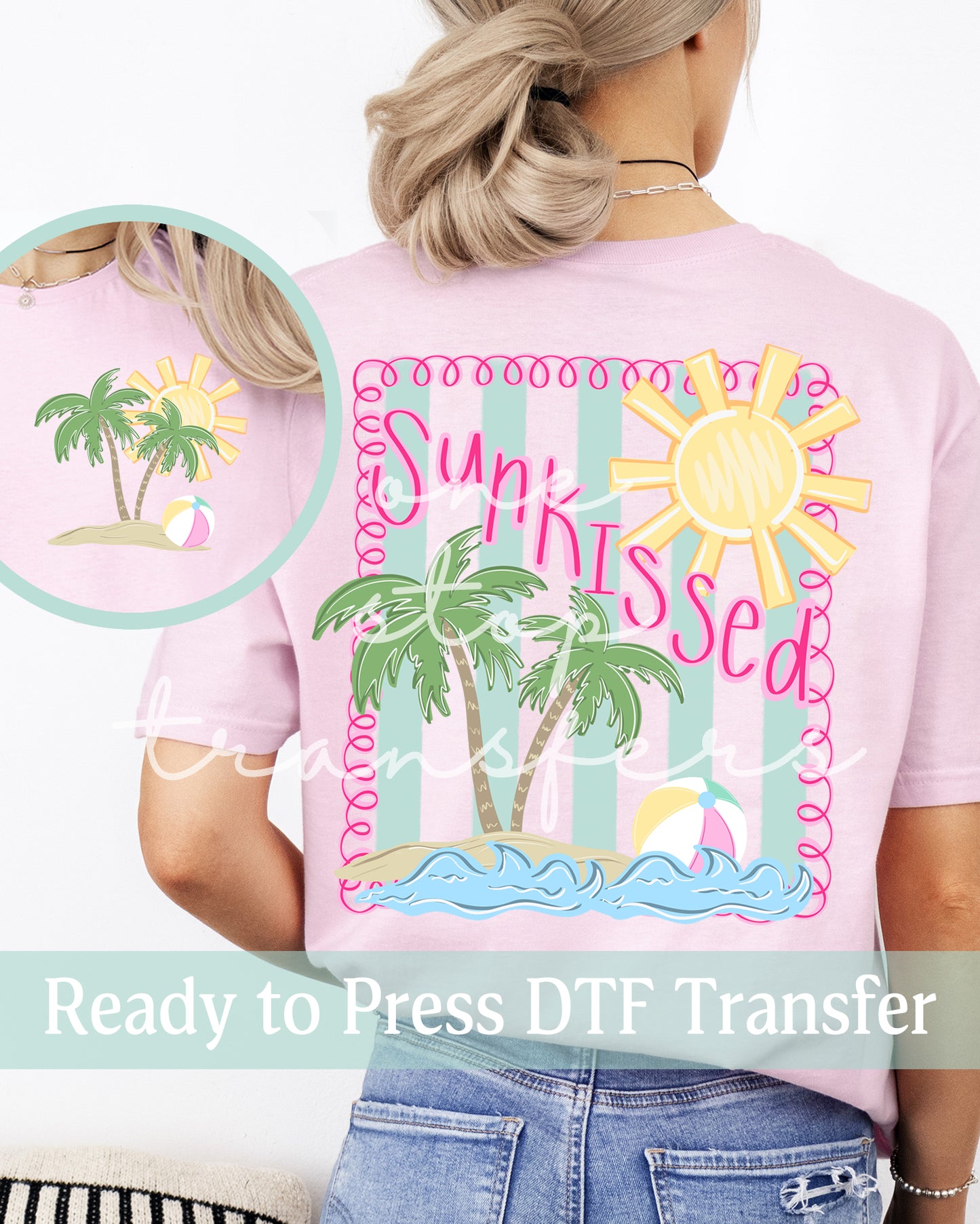 Preppy Sunkissed Summer Beach - Ready to Press DTF Transfers