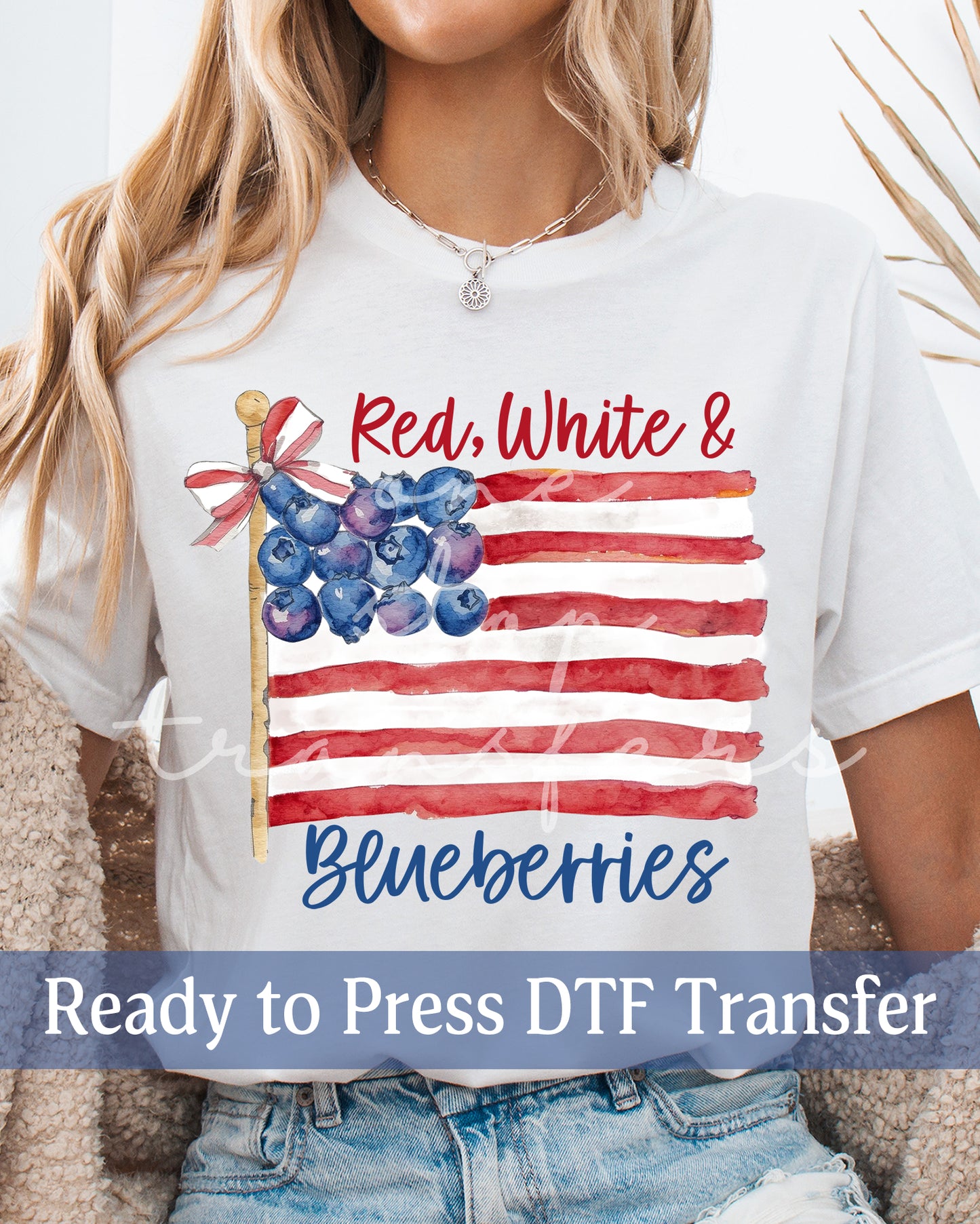 Red White and Blueberries - Ready to Press DTF Transfers