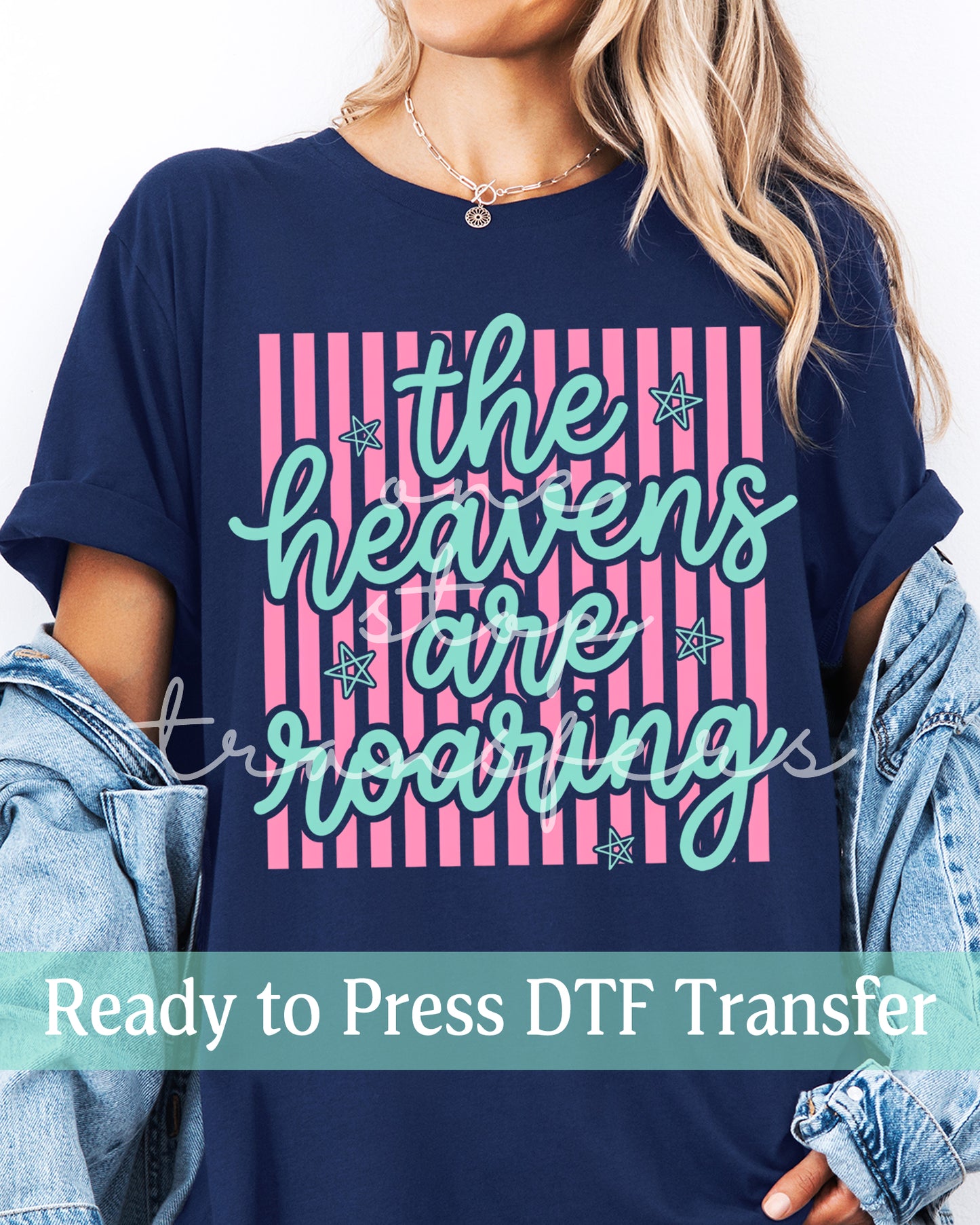 Trendy Stripes The Heavens Are Roaring - Ready to Press DTF Transfers
