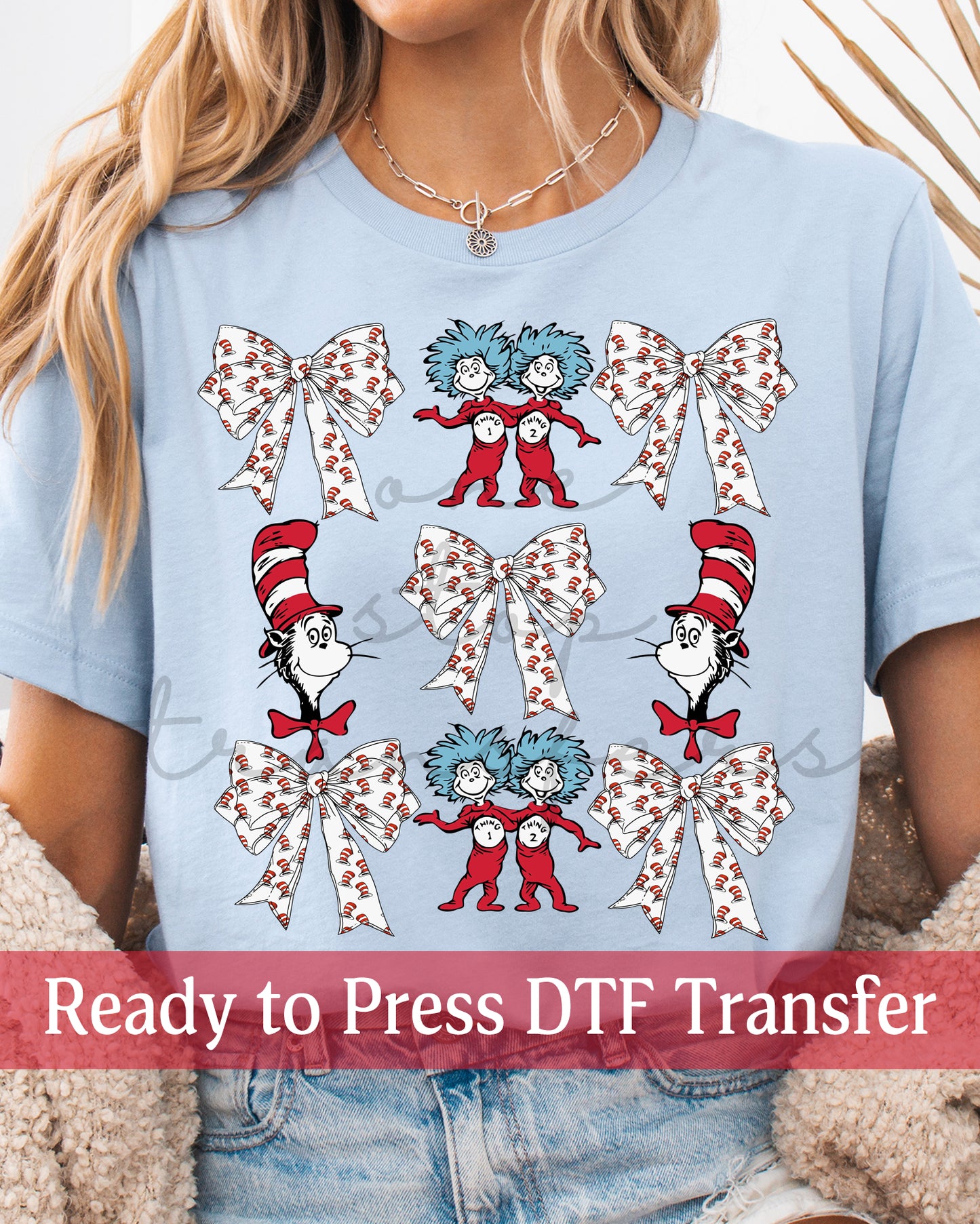 Dr. Read Across America Coquette Collage - Ready to Press DTF Transfers