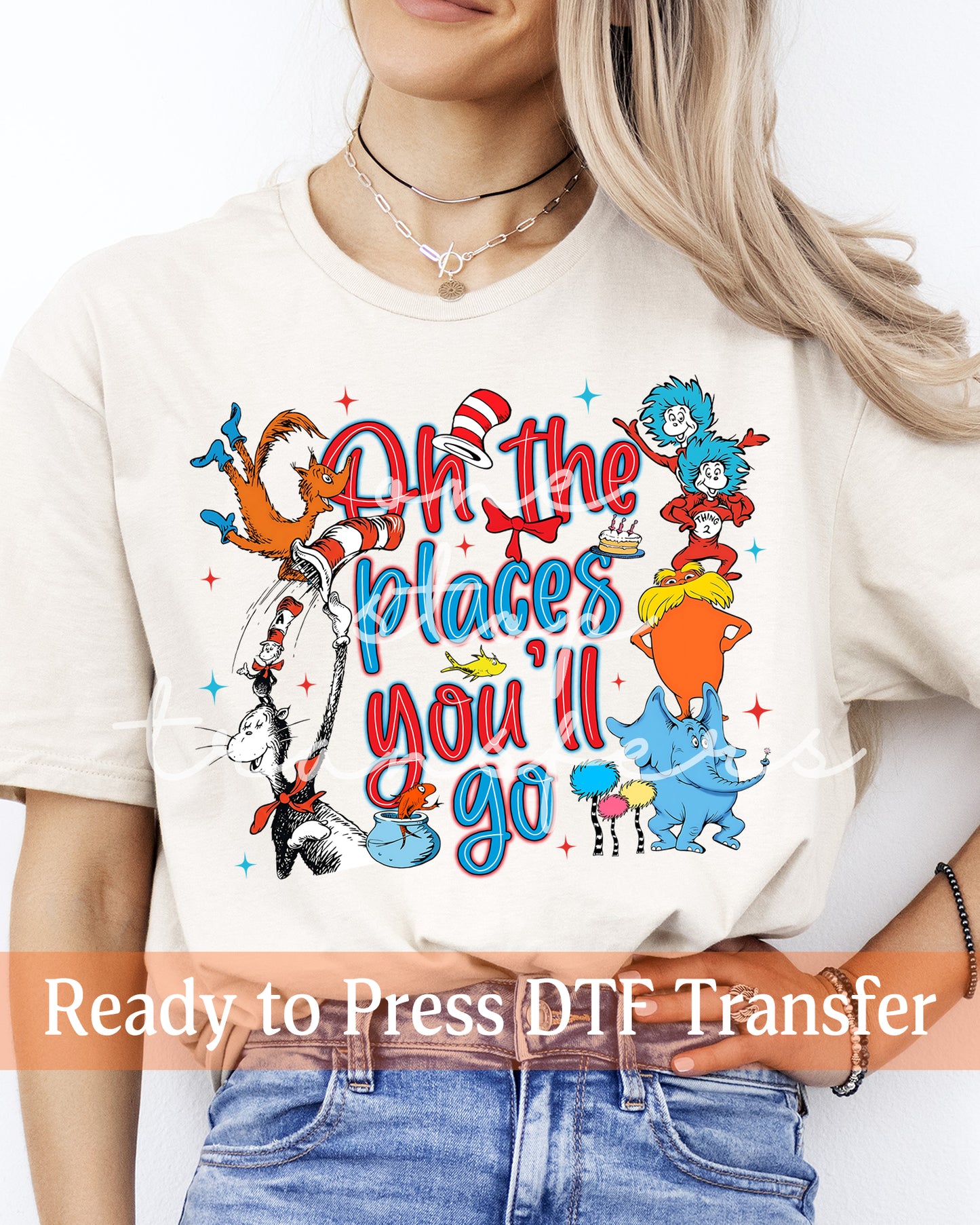 Dr. The Places Reading Buddies - Ready to Press DTF Transfers