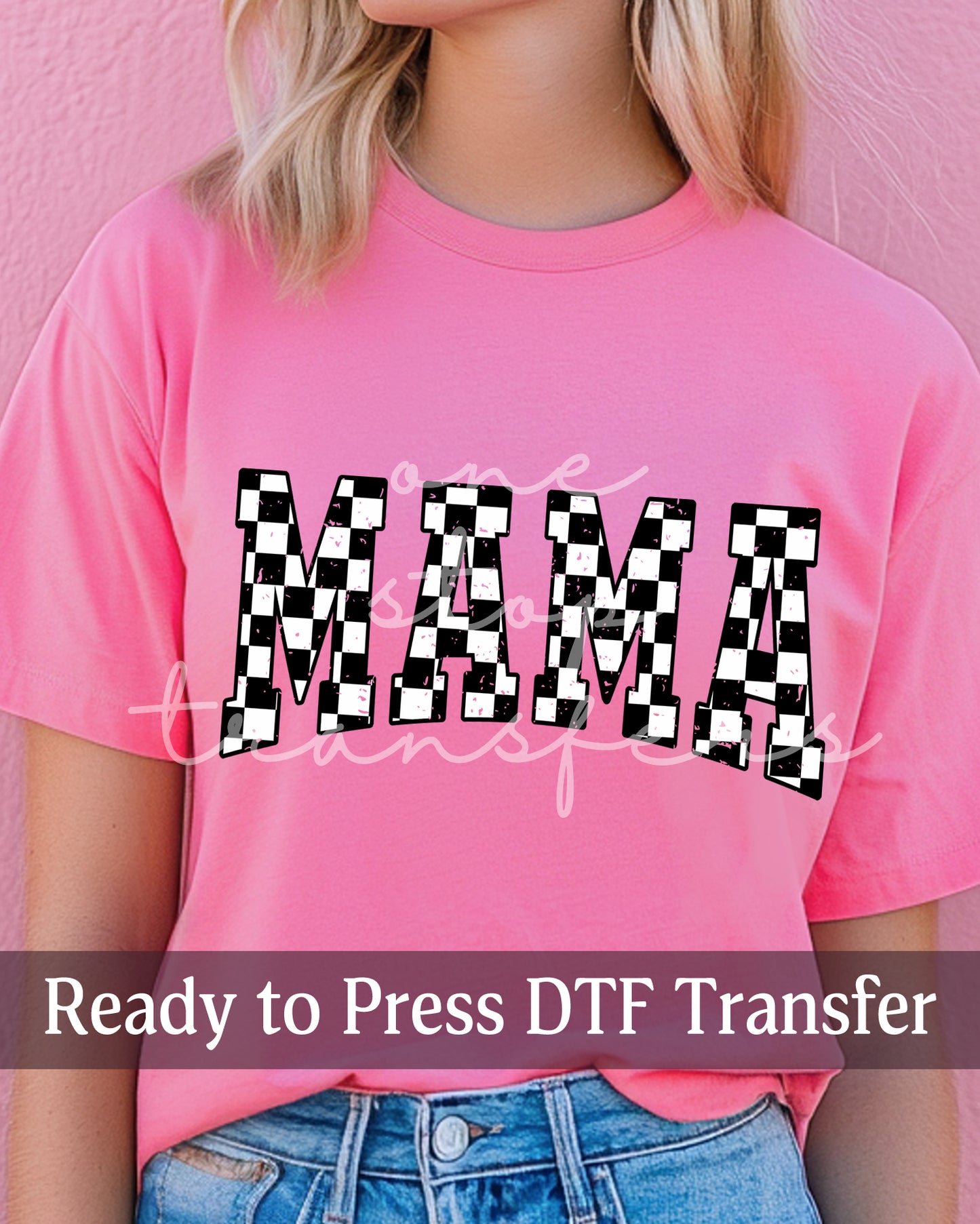 Varsity Checker MAMA - Ready to Press DTF Transfers