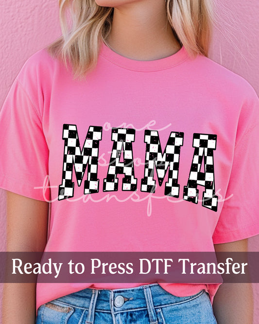 Varsity Checker MAMA - Ready to Press DTF Transfers