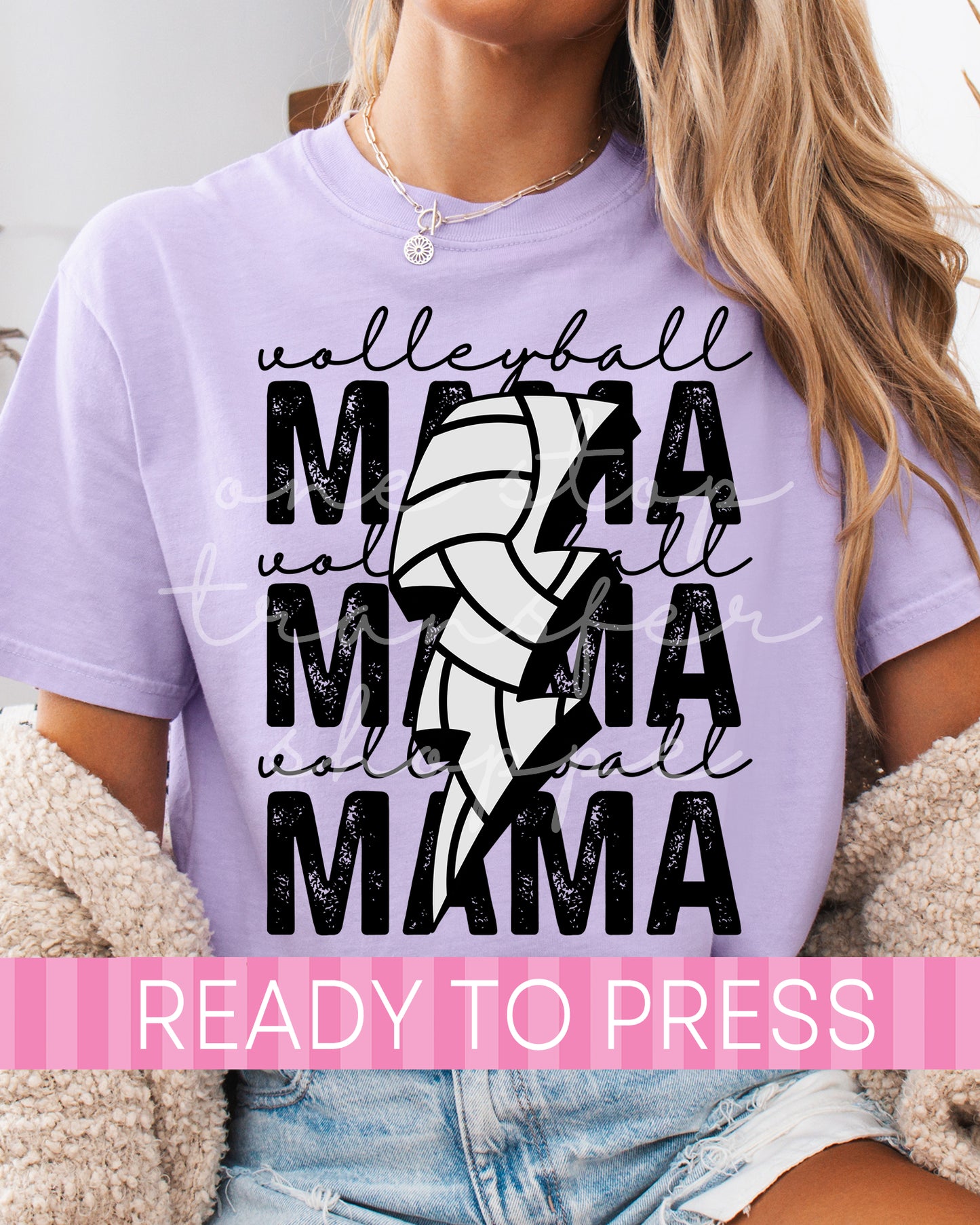 Volleyball MAMA Lightning - Ready to Press DTF Transfers