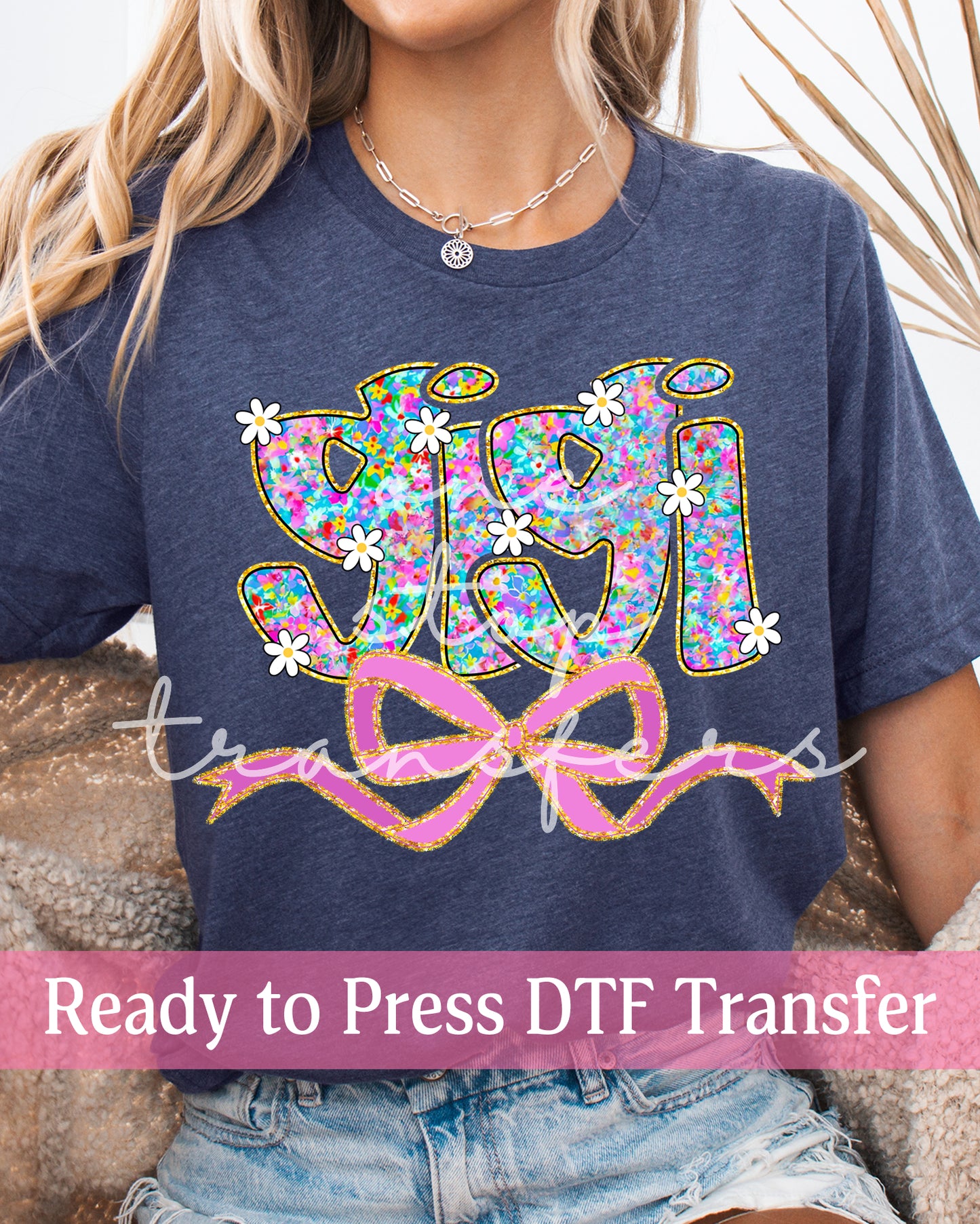 Watercolor Floral Coquette Nana, Mimi, Gigi - Ready to Press DTF Transfers
