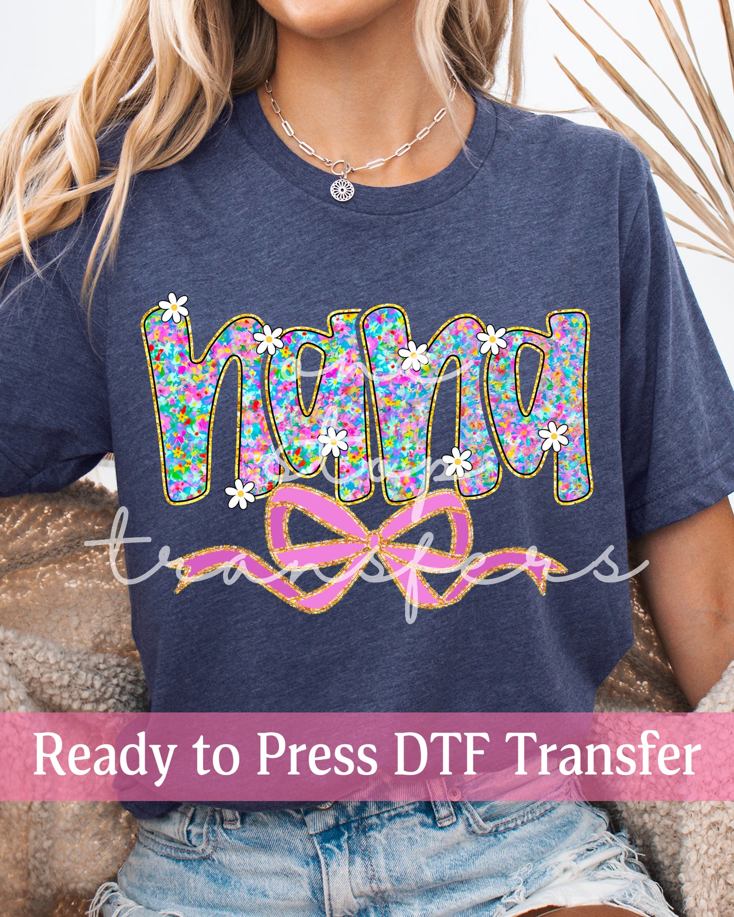 Watercolor Floral Coquette Nana, Mimi, Gigi - Ready to Press DTF Transfers