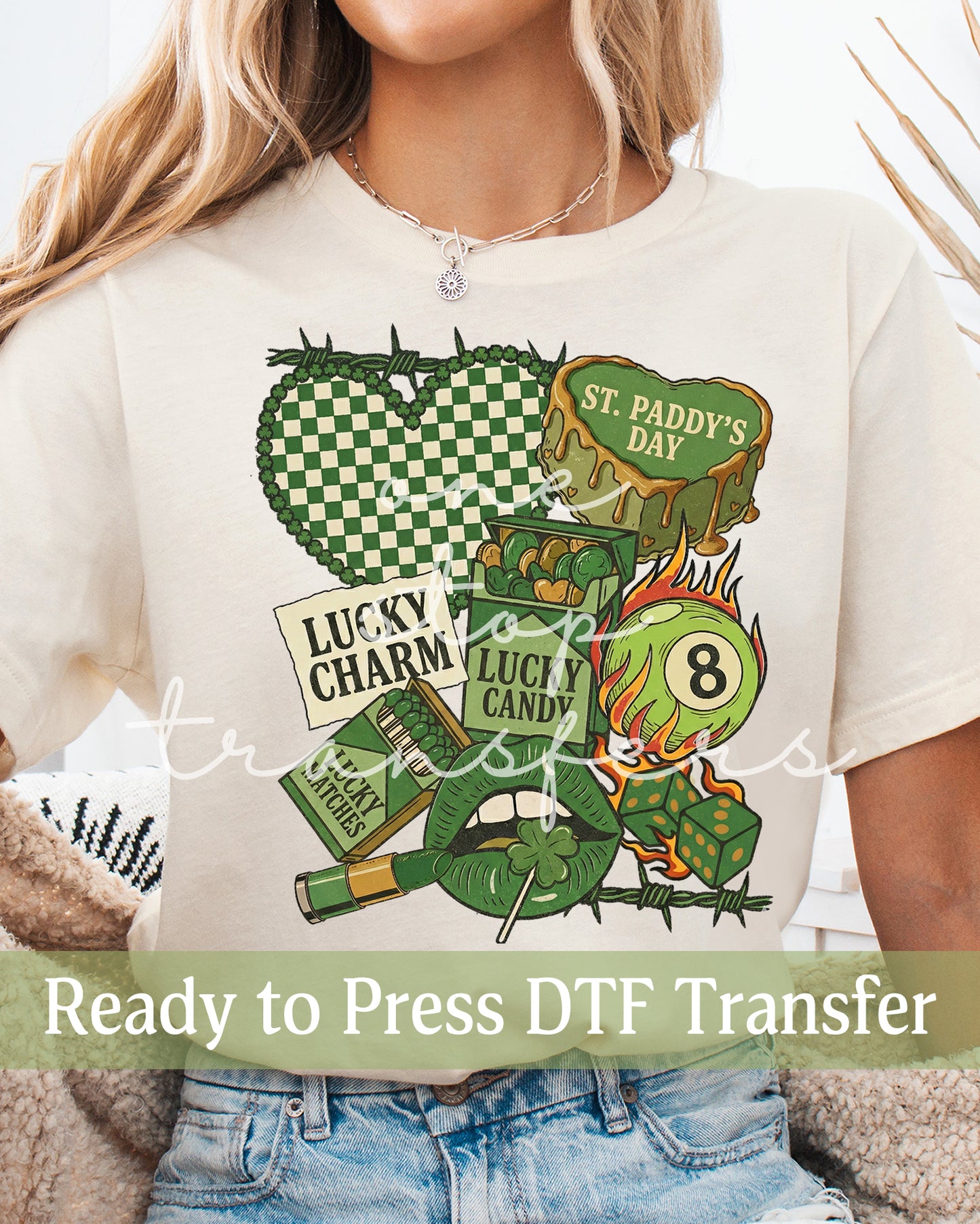 Retro Western St. Patrick's Day Collage - Ready to Press DTF Transfers